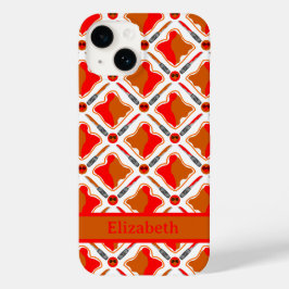 Peanut Butter and Strawberry Jam Pattern Name Case-Mate iPhone 14 Hoesje