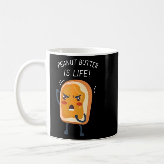 Peanut Butter Apparel Funny Gag Koffiemok (Links)