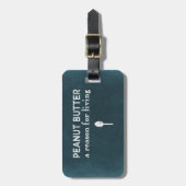 Peanut Butter Bagagelabel (Voorkant verticaal)
