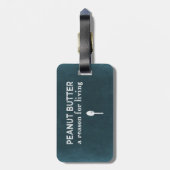 Peanut Butter Bagagelabel (Achterkant verticaal)