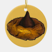 Peanut Butter Blossom Chocolade Cookie Bake Sale Keramisch Ornament (Voorkant)