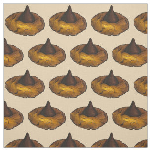 Peanut Butter Blossom Chocolate Cookie Food Baking Stof