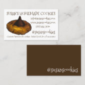 Peanut Butter Blossom Cookie Bak van Baker Visitekaartje (Voorkant / Achterkant)