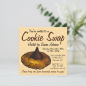 Peanut Butter Blossom Cookie Swap Party Bake Sale Kaart (Staand voorkant)