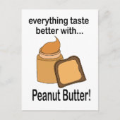 Peanut Butter Bread Voedsel Schattige Briefkaart (Voorkant)