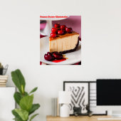 Peanut Butter Cheesecake AI Art Poster (Thuiskantoor)