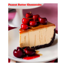Peanut Butter Cheesecake AI Art Poster