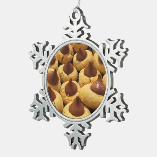 Peanut Butter Chocolate Drop Cookies Tin Sneeuwvlok Ornament (Rechts)