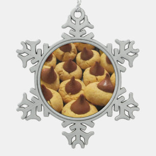 Peanut Butter Chocolate Drop Cookies Tin Sneeuwvlok Ornament