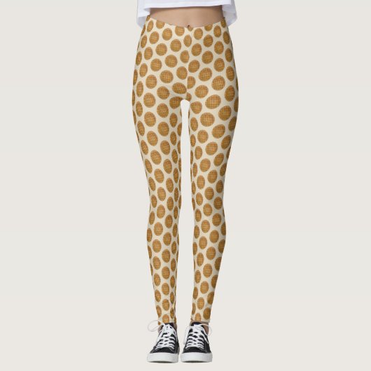 Peanut Butter Cookie Bake Sale Desert Food Leggings (Voorkant)