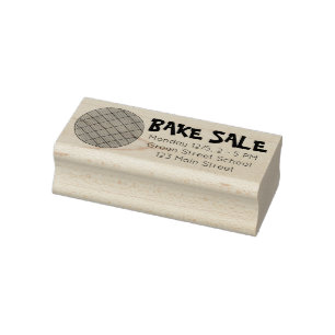 Peanut Butter Cookie Bake Sale Persoonlijke Baker Rubberstempel