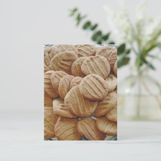 Peanut Butter Cookie Briefkaart (Staand voorkant)