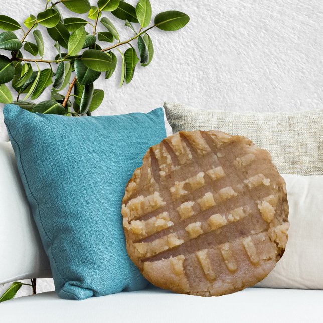 Peanut Butter Cookie Pillow Rond Kussen (Creator heeft geüpload)