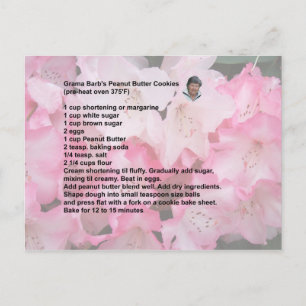 Peanut Butter Cookie Recipe briefkaart