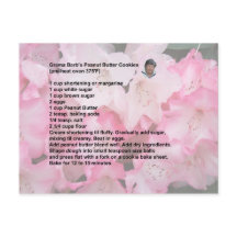 Peanut Butter Cookie Recipe briefkaart