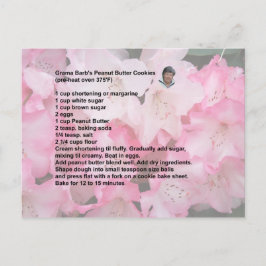 Peanut Butter Cookie Recipe briefkaart