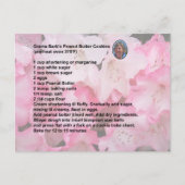 Peanut Butter Cookie Recipe Briefkaart (Voorkant)