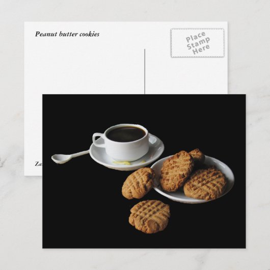 Peanut Butter Cookies Briefkaart (Voorkant / Achterkant)