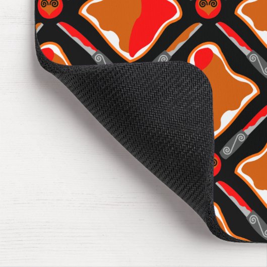 Peanut Butter en aardbei Jam Seamless Patter Muismat (Hoek)