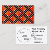 Peanut Butter en aardbei Jam Seamless Patter Visitekaartje (Voorkant / Achterkant)