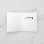 Peanut Butter en Banana Friend Card Kaart (Binnen)