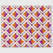 Peanut Butter en Grape Jelly Seamless Pattern Cadeaupapier (Vlak)