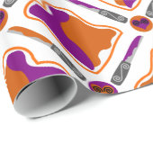 Peanut Butter en Grape Jelly Seamless Pattern Cadeaupapier (Rol Hoek)