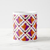 Peanut Butter en Grape Jelly Seamless Pattern Grote Koffiekop (Voorkant)