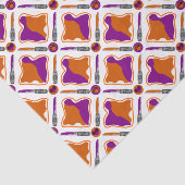 Peanut Butter en Grape Jelly Seamless Pattern Tissuepapier (Detail)
