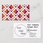 Peanut Butter en Grape Jelly Seamless Pattern Visitekaartje (Voorkant / Achterkant)