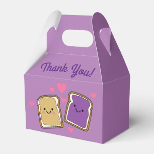 Peanut Butter en Jelly Birthday Party PBJ Bedankdoosjes