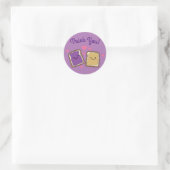 Peanut Butter en Jelly Birthday Party PBJ Bedankt Ronde Sticker (Tas)