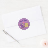 Peanut Butter en Jelly Birthday Party PBJ Bedankt Ronde Sticker (Envelop)