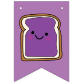 Peanut Butter en Jelly Birthday Party PBJ Bunting Vlaggetjes (Tweede vlag)