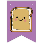 Peanut Butter en Jelly Birthday Party PBJ Bunting Vlaggetjes (Derde vlag)