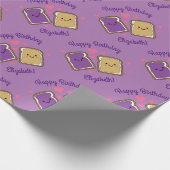 Peanut Butter en Jelly Birthday Party PBJ Cadeaupapier (Hoek)
