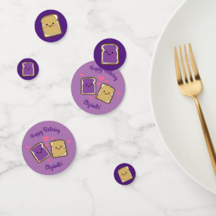 Peanut Butter en Jelly Birthday Party PBJ Confetti