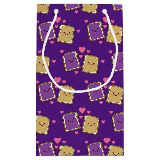 Peanut Butter en Jelly Birthday Party PBJ Klein Cadeauzakje (Achterkant)