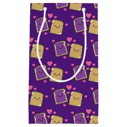 Peanut Butter en Jelly Birthday Party PBJ Klein Cadeauzakje (Voorkant)