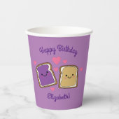 Peanut Butter en Jelly Birthday Party PBJ Papieren Bekers (Voorkant)