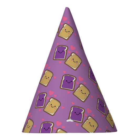 Peanut Butter en Jelly Birthday Party PBJ Party H Feesthoedjes (Rechts)