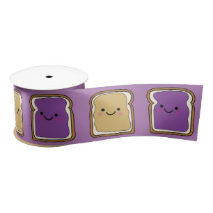 Peanut Butter en Jelly Birthday Party PBJ Satijnen Lint