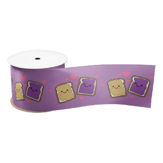 Peanut Butter en Jelly Birthday Party PBJ Satijnen Lint