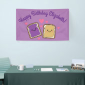 Peanut Butter en Jelly Birthday Party PBJ Spandoek (Beurs)