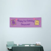 Peanut Butter en Jelly Birthday Party PBJ Spandoek (Beurs)