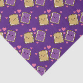 Peanut Butter en Jelly Birthday Party PBJ Tissuepapier (Detail)
