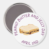 Peanut Butter en Jelly Day April 2002 Magnet (Voorkant / Achterkant)