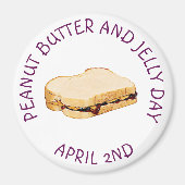 Peanut Butter en Jelly Day April 2002 Magnet (Voorkant)