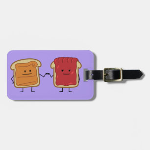 Peanut Butter en Jelly Fist Bump Vrienden toast Bagagelabel