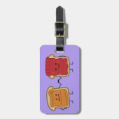 Peanut Butter en Jelly Fist Bump Vrienden toast Bagagelabel (Voorkant verticaal)